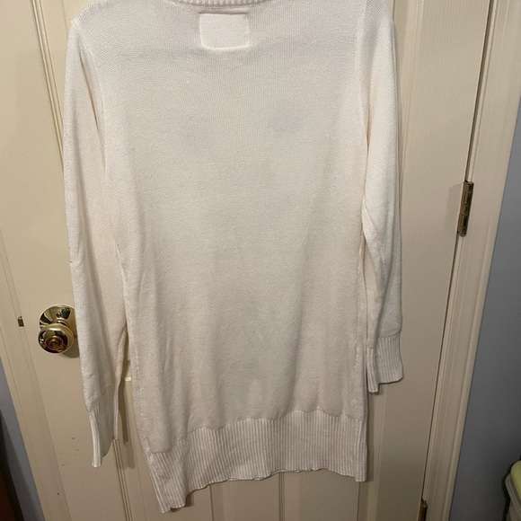 Tipsy Elves White Snowman Sweater Dress Large - Picture 2 of 7